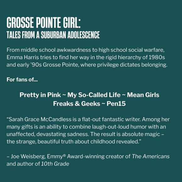 Signed Copy of My First Novel GROSSE POINTE GIRL - Picture 2 of 3